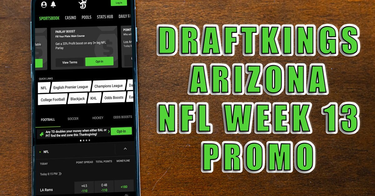 DraftKings Arizona Week 13 NFL Promo Offers Big Boost