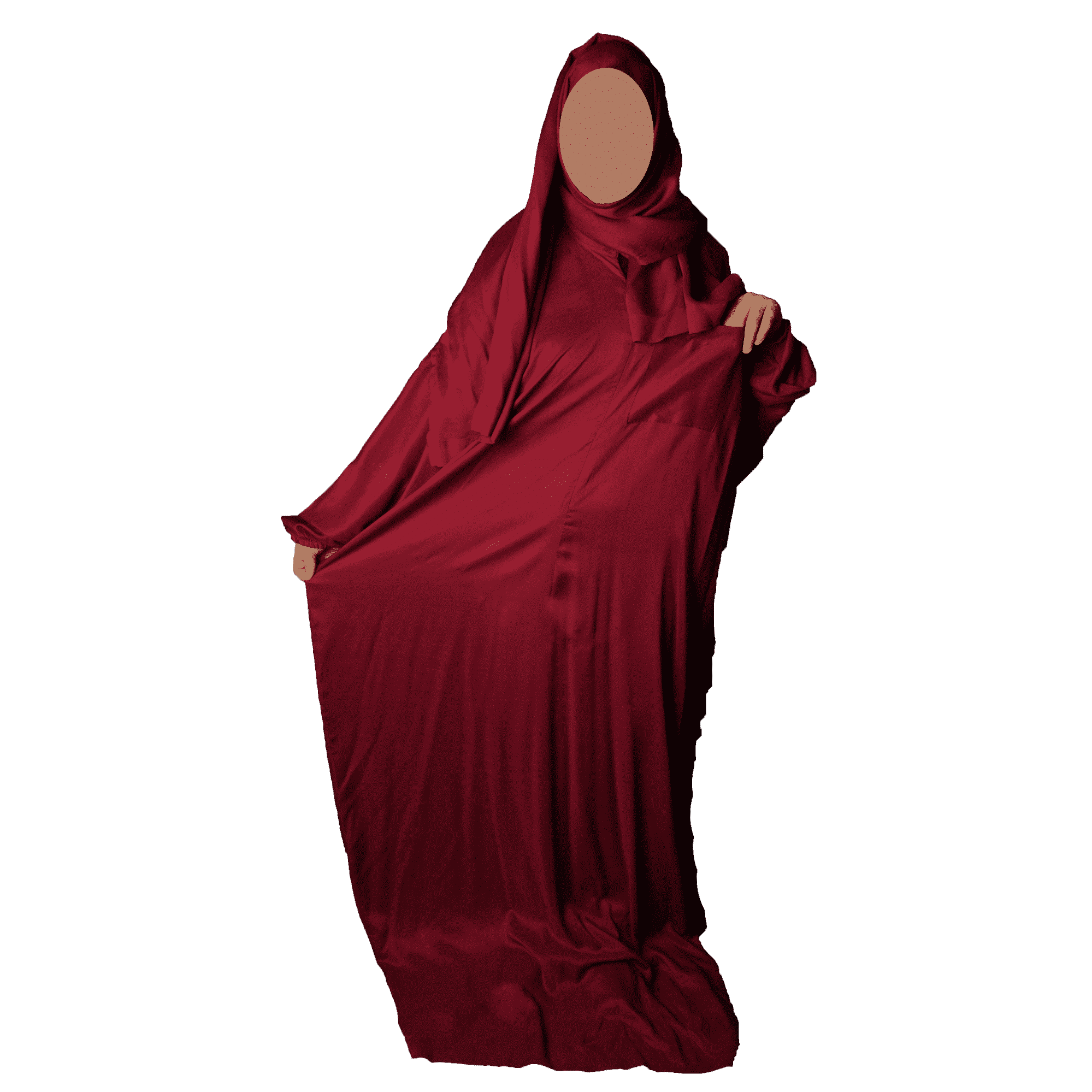 My Comfort Prayer Cloth Sapphire Model Crimson Saudimade