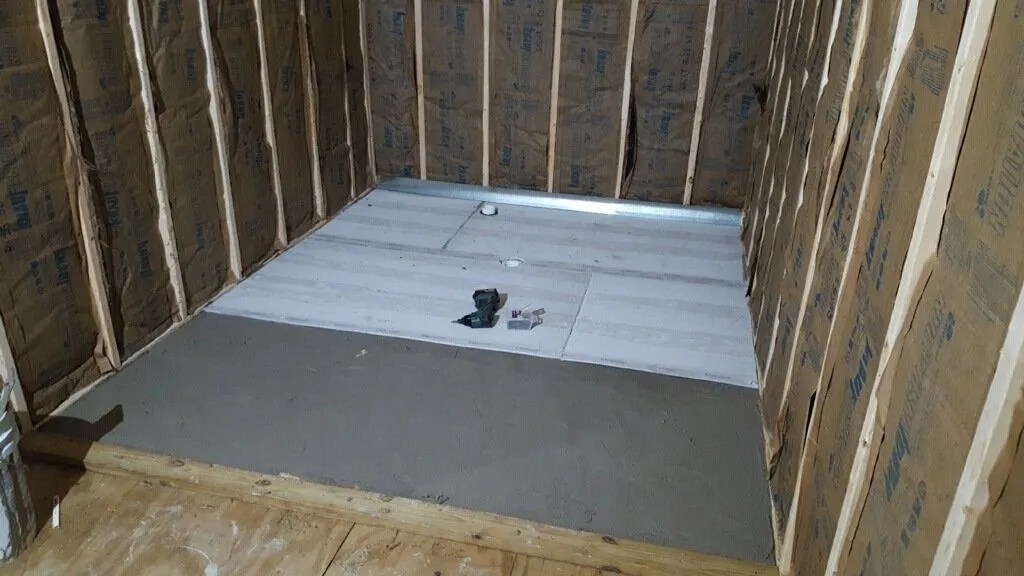 Looking to pitch your sauna floor and install a drain? Consider the