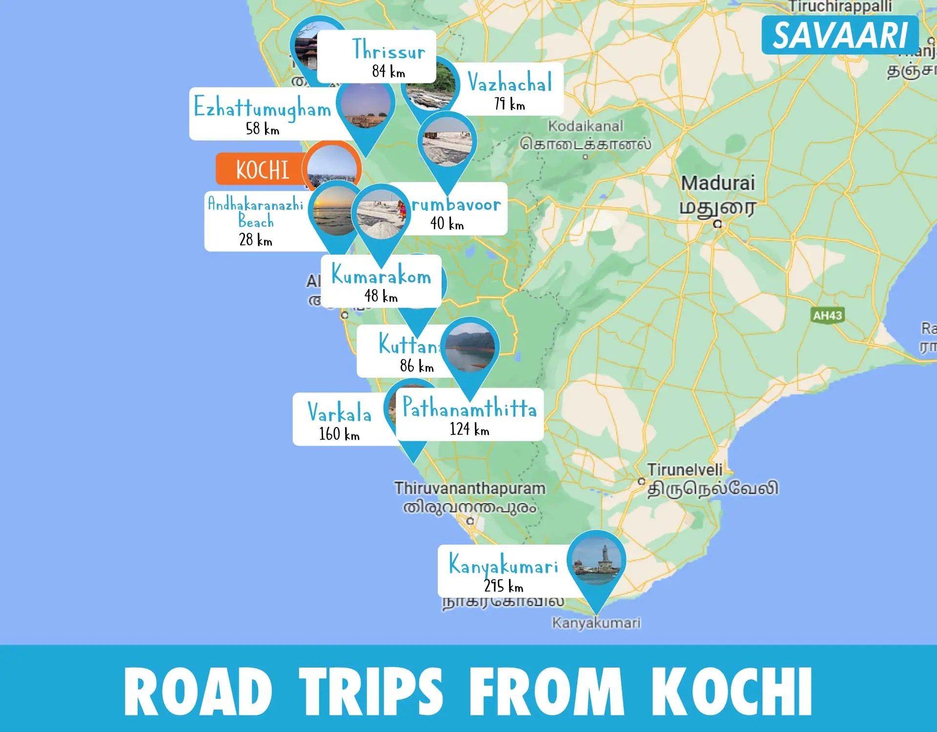 Places to visit near Kochi, the queen of the Arabian Sea