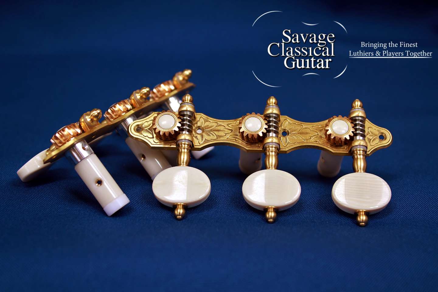 Alessi Tuning Machines Hauser 4 Oval Ivory Savage Classical Guitar