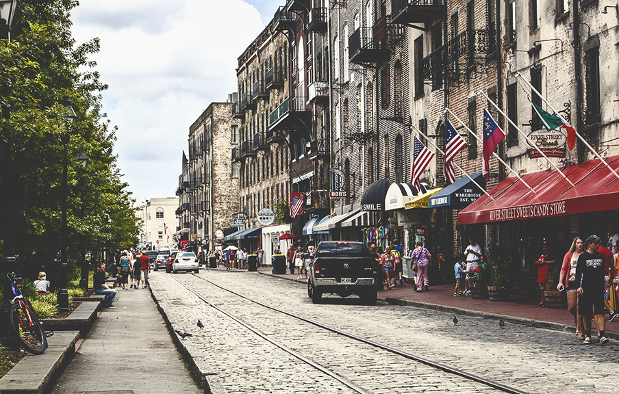 historic importance and the bustl Here where to go in Downtown Savannah
