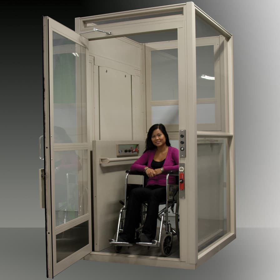 Multilift enclosed wheelchair lift