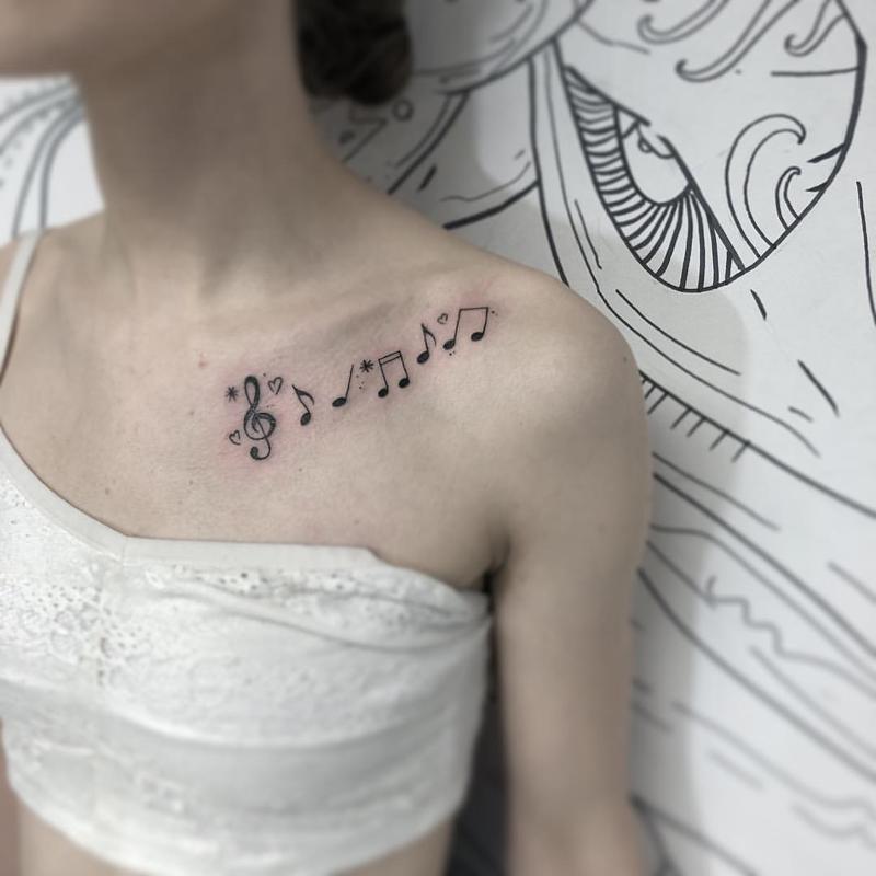 60+ Best Music Tattoos To Show Off Your Love For Good Tunes - Saved Tattoo 800_x_800_jpg