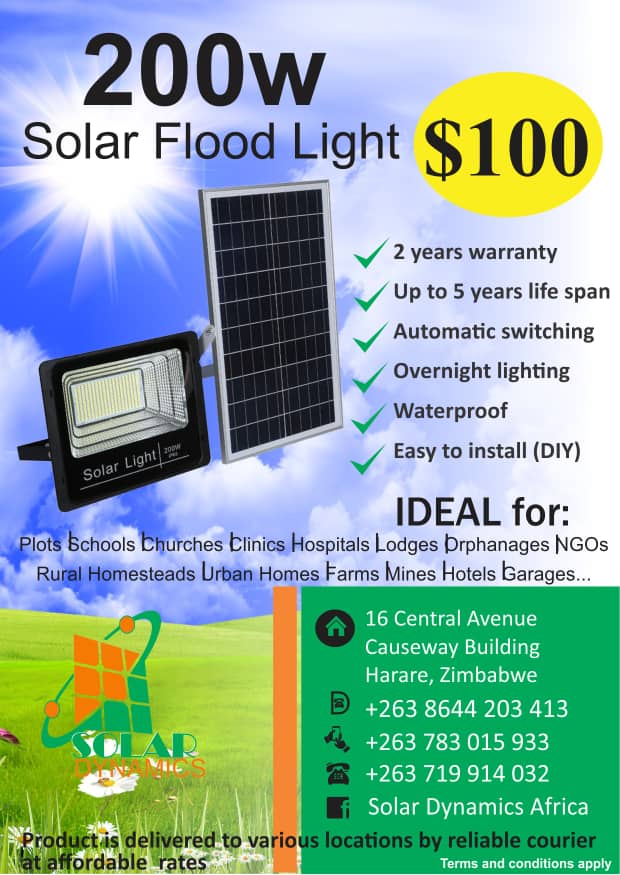 Solar Flood Light 200w LED SAVEMARI