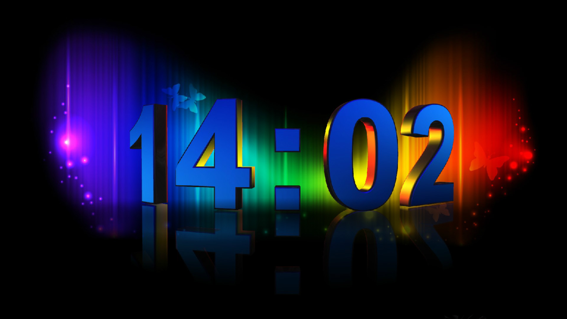 3D Numeric Clock Screensaver for Windows 3D Clock Screensaver