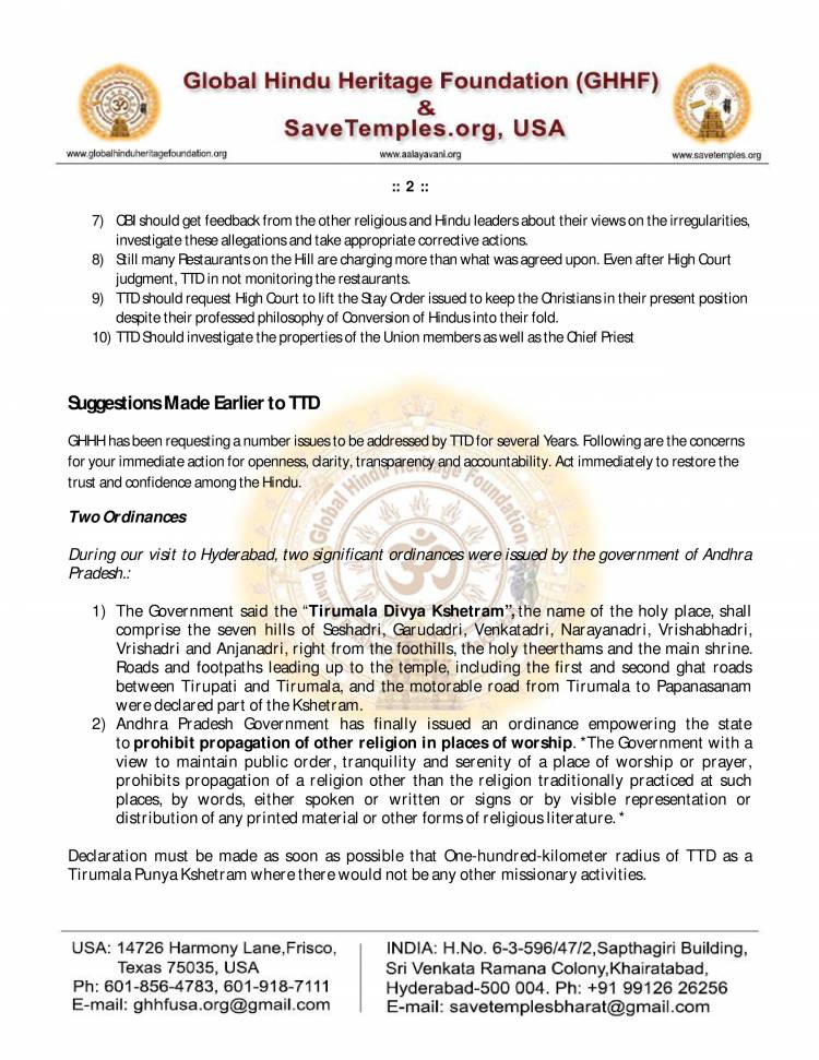 to Mission to Protect and Preserve Hinduism