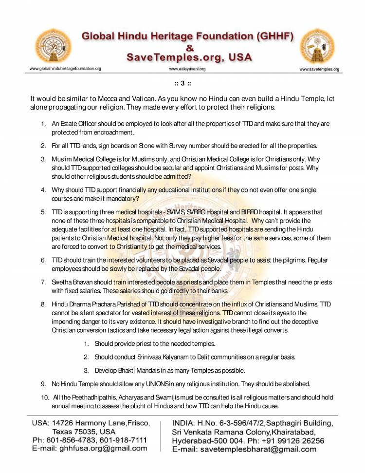 to Mission to Protect and Preserve Hinduism