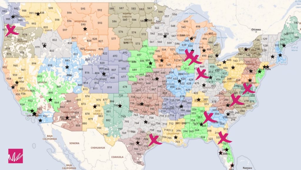 Mapping RPDC Regions Save the Post Office