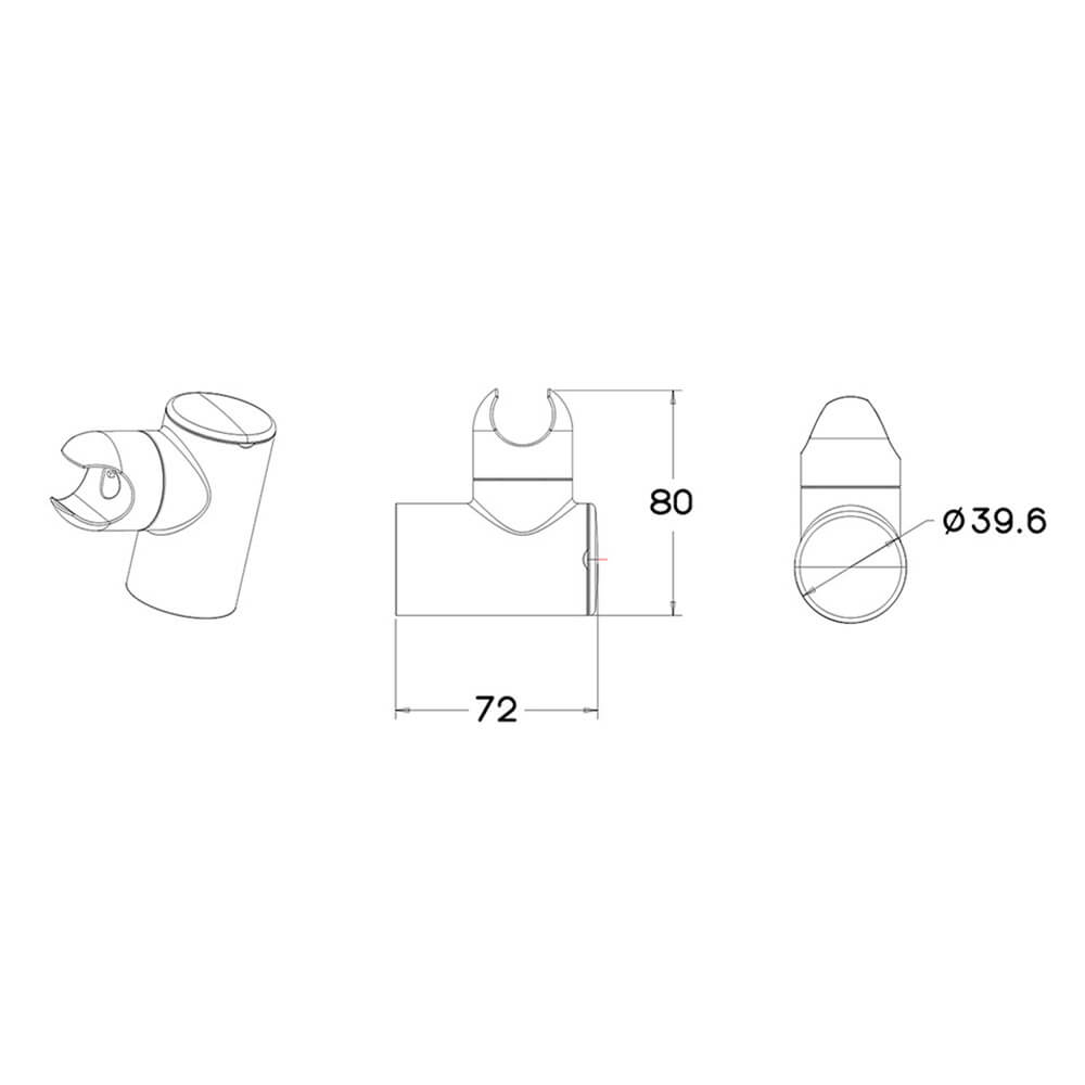 Adjustable shower head holder EcoVand Alter