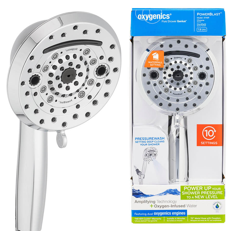 Shower set Oxygenics Power Blast 6.8 l/min