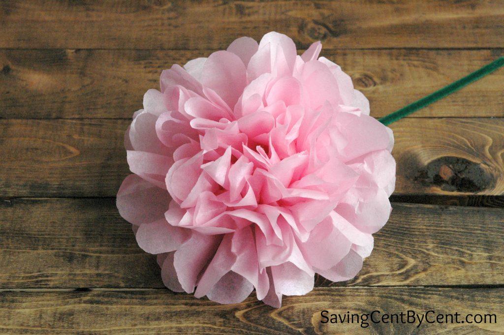 How to Make Easy Tissue Paper Flowers Saving Cent by Cent