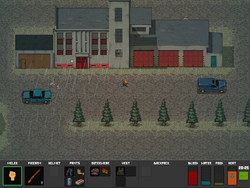 MINIDAYZ is a singleplayer 2D topdown survival version of DayZ, out now for free Saving Content