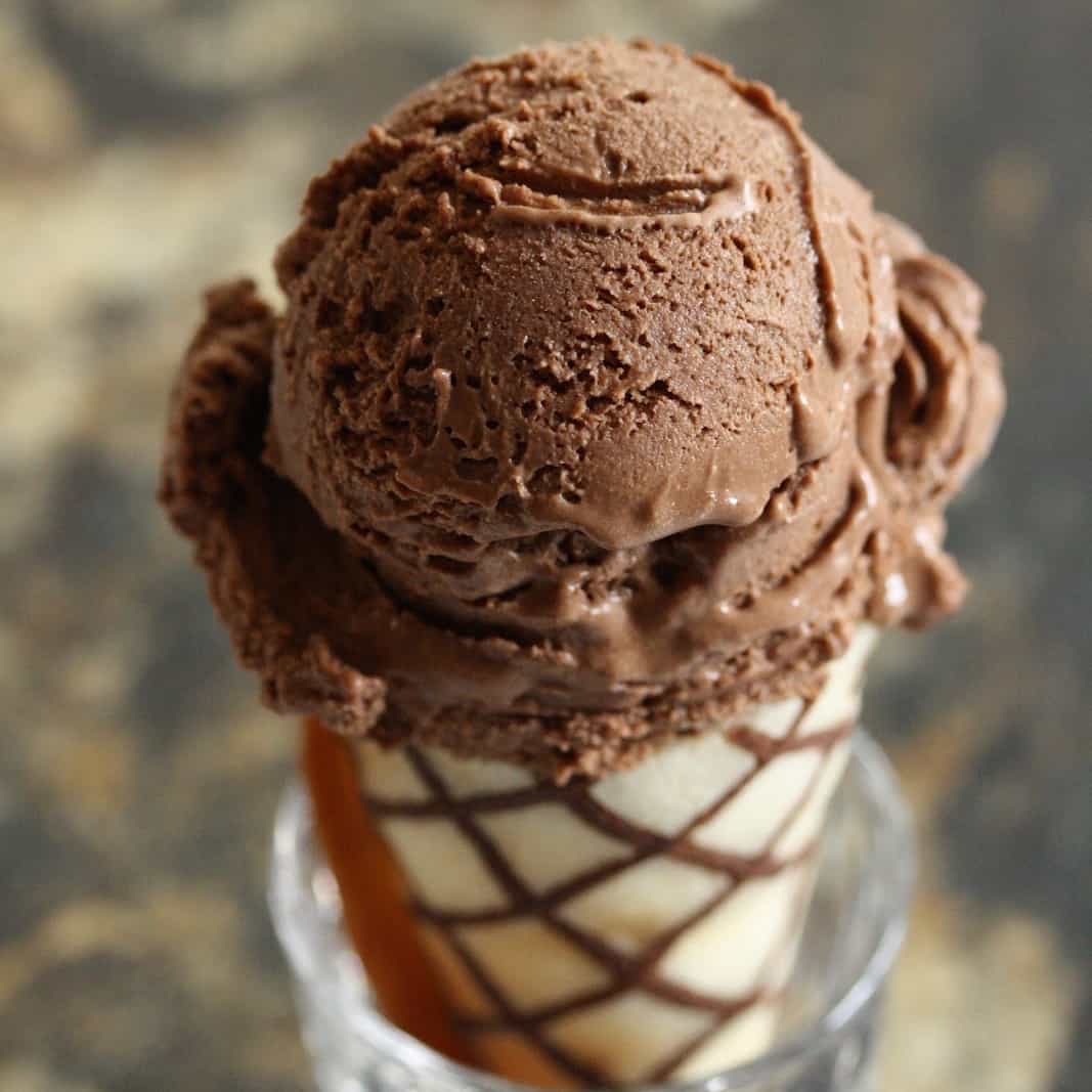 Rich Chocolate Gelato Saving Room for Dessert