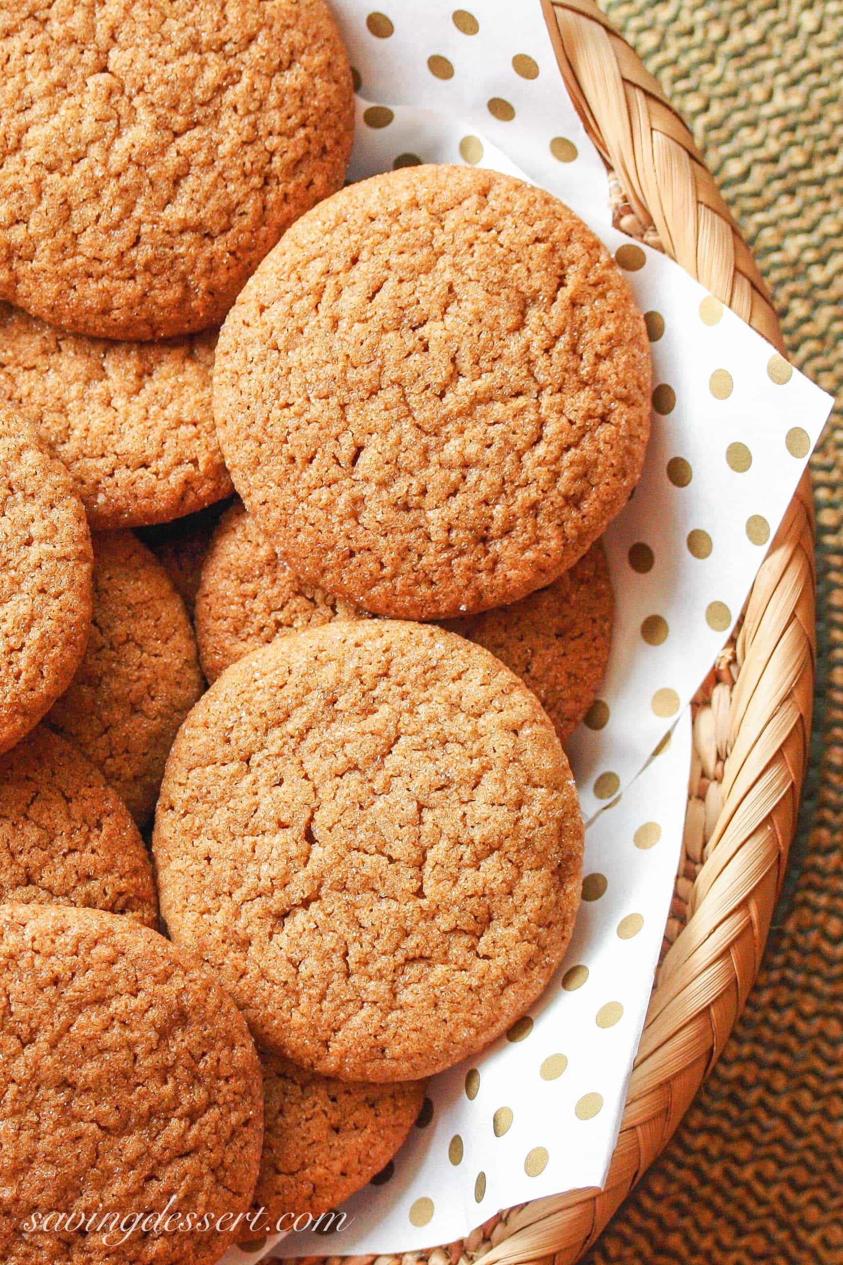 Ginger Snap Cookies Saving Room for Dessert