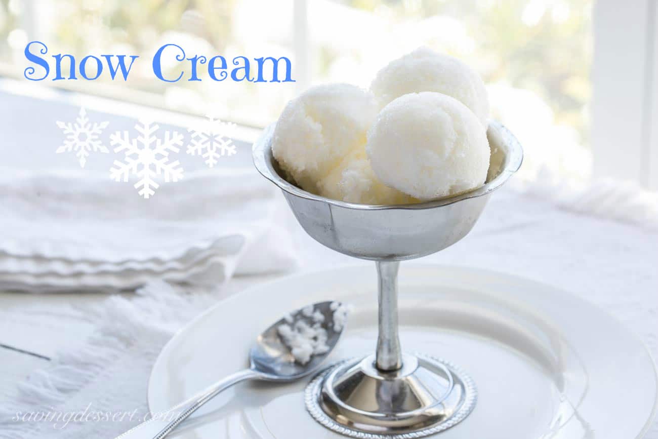 Snow Cream Saving Room for Dessert