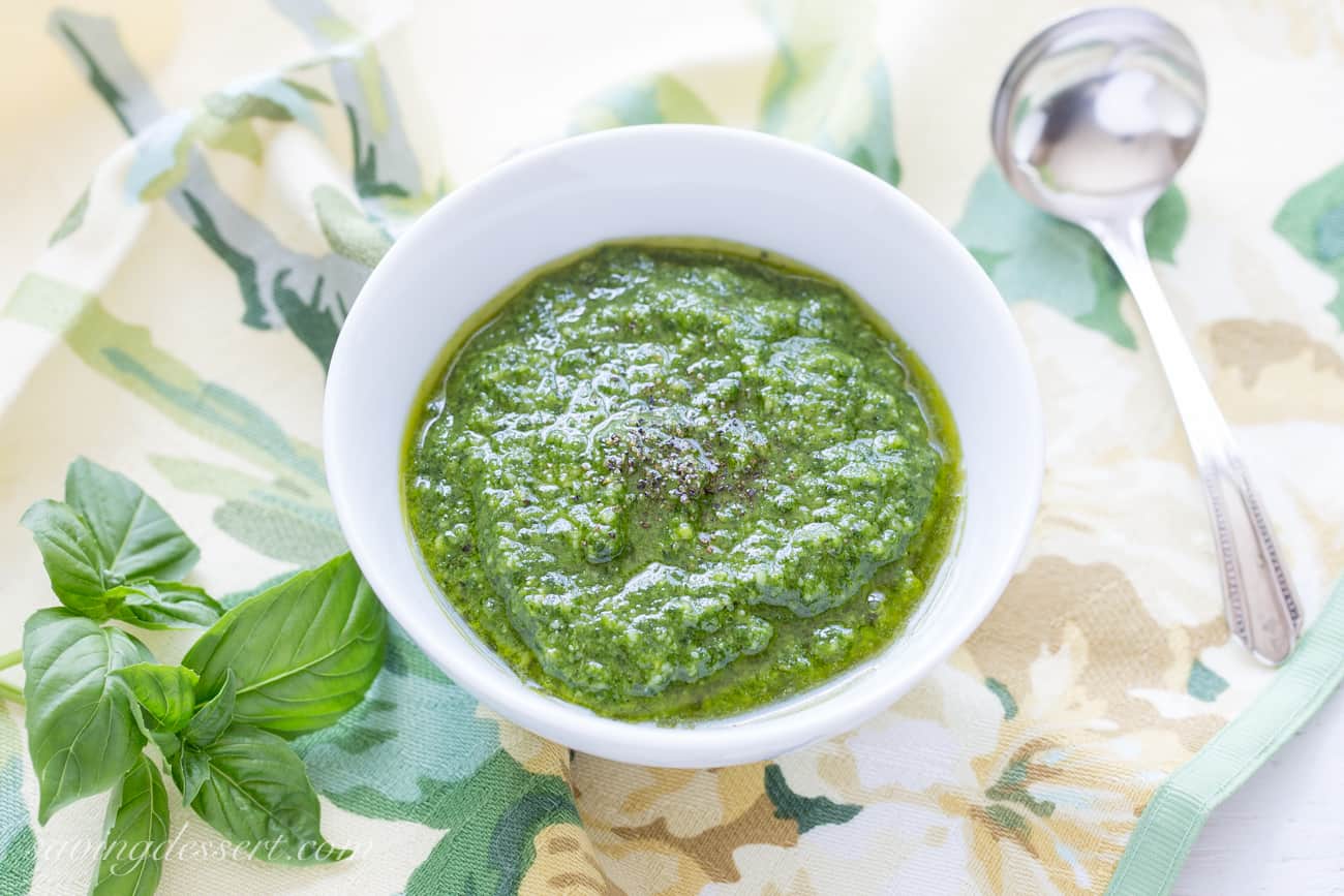 Basil Pesto (GardentoTable) Saving Room for Dessert