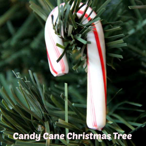 Candy Cane Christmas Tree is Easy Table Decoration - Earning and Saving