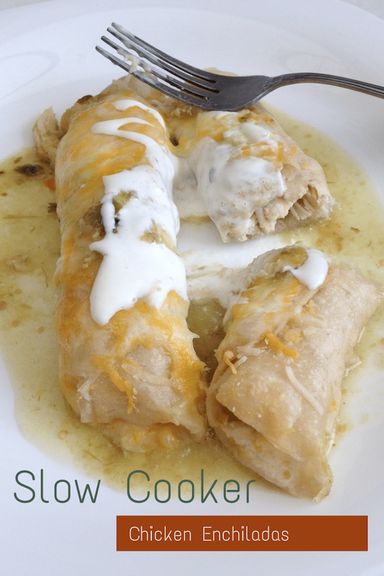 Slow Cooker Chicken Enchiladas Saving You Dinero