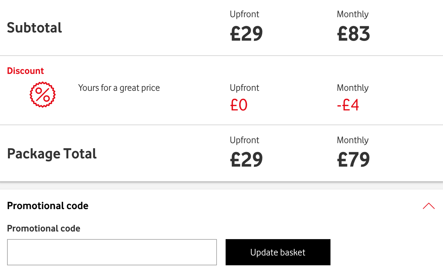Vodafone Promo Code 25 Off in October 2024