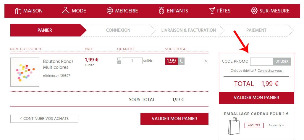 Codes Promo Mondial Tissus ᐅ 20 de réduction Avril 2021