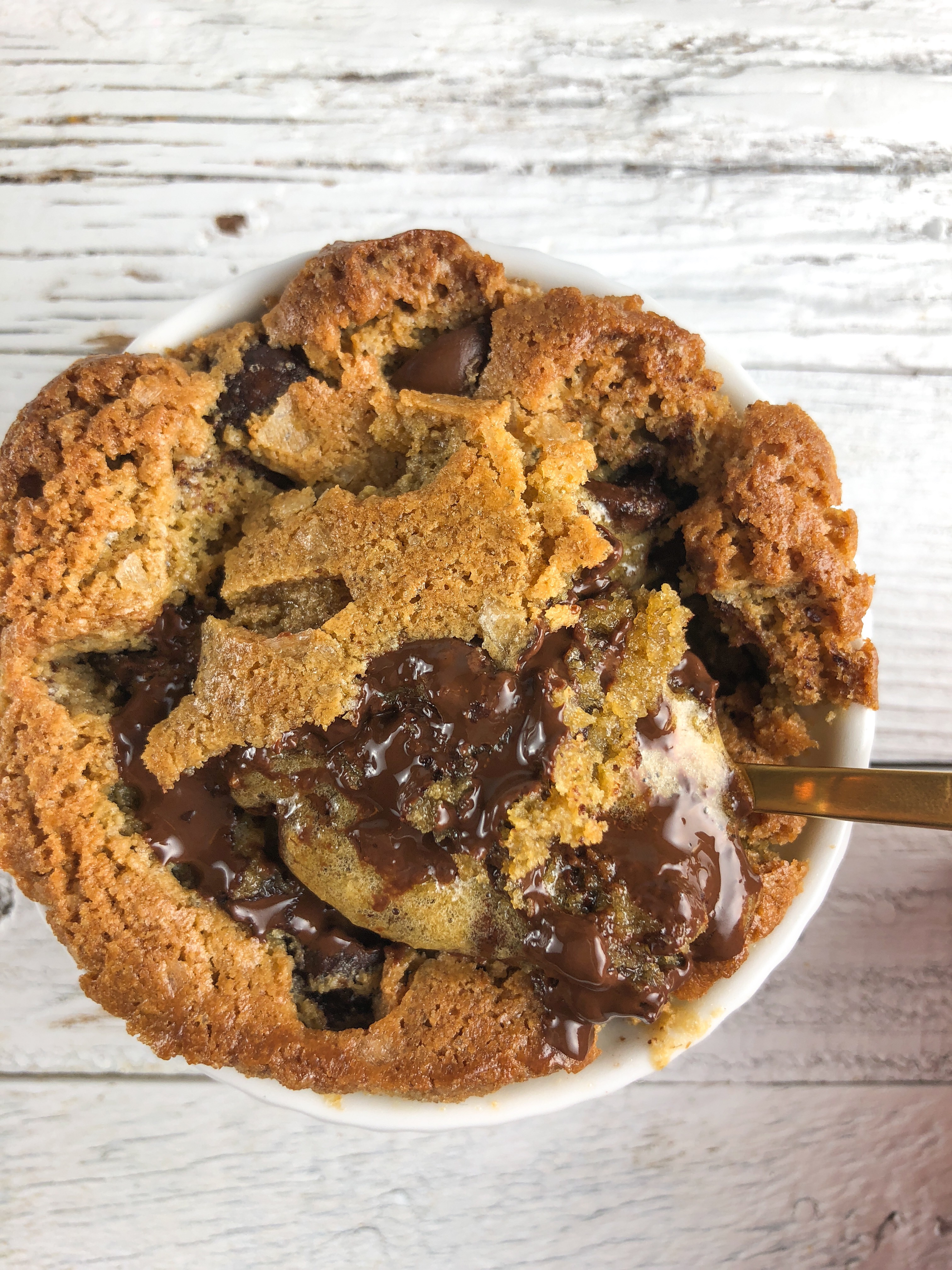 SingleServe Deep Dish Chocolate Chip Cookie I just want a damn cookie