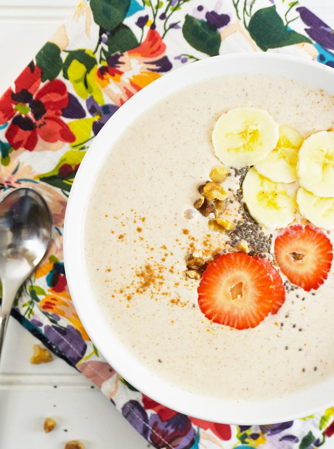 Banana Bread Protein Smoothie Bowl Recipe Savor The Thyme