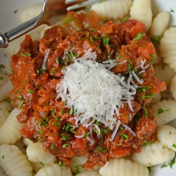 Slow Cooker Ragu Delicious Blend of Vegetables and Shredded Pork