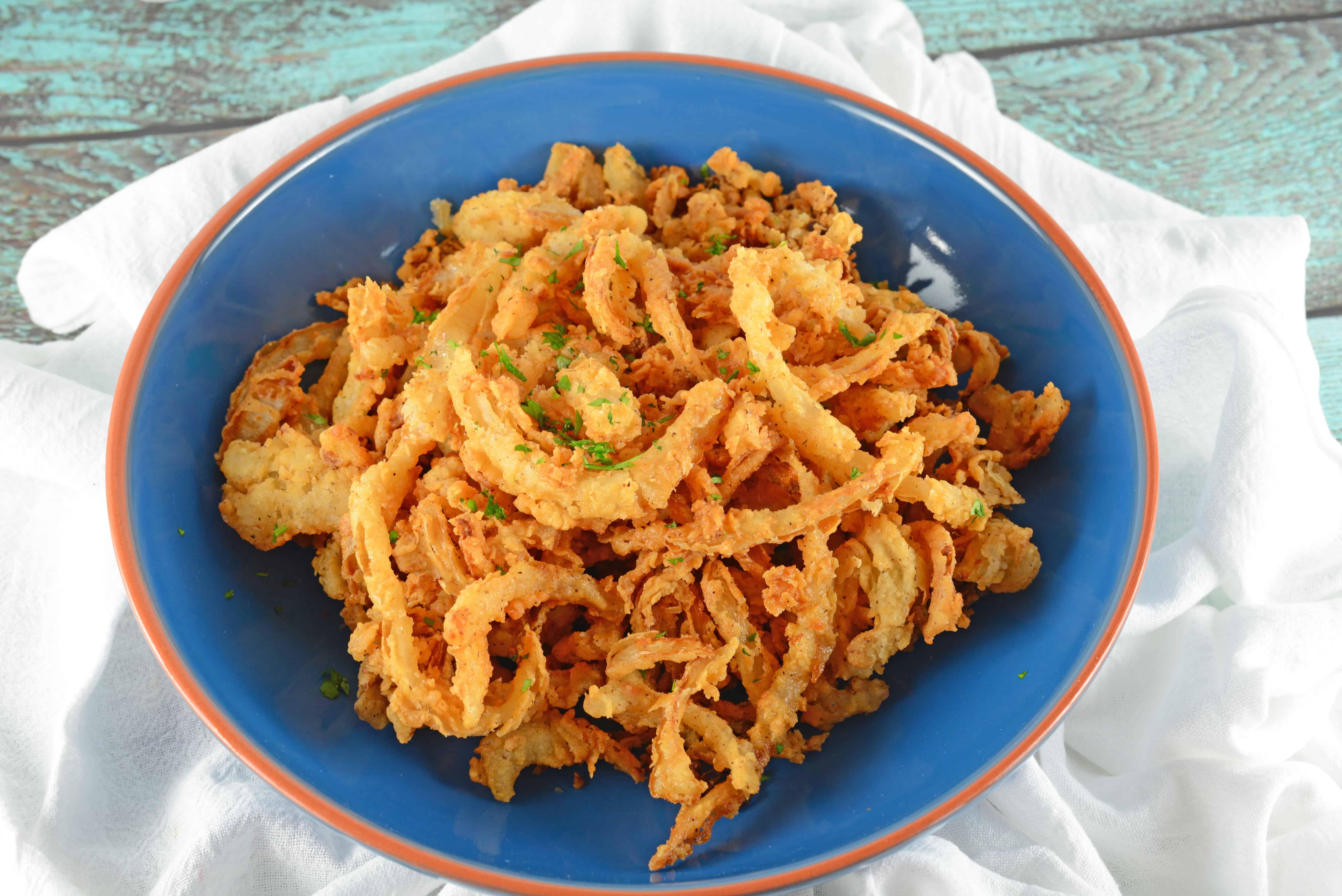 French Fried Onion Strings An Amazing Fried Onion Strings Recipe