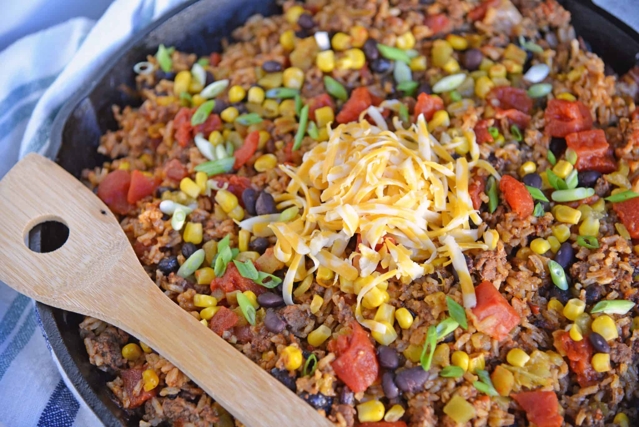 Mexican Beef and Rice Casserole One Dish Ground Beef Recipe