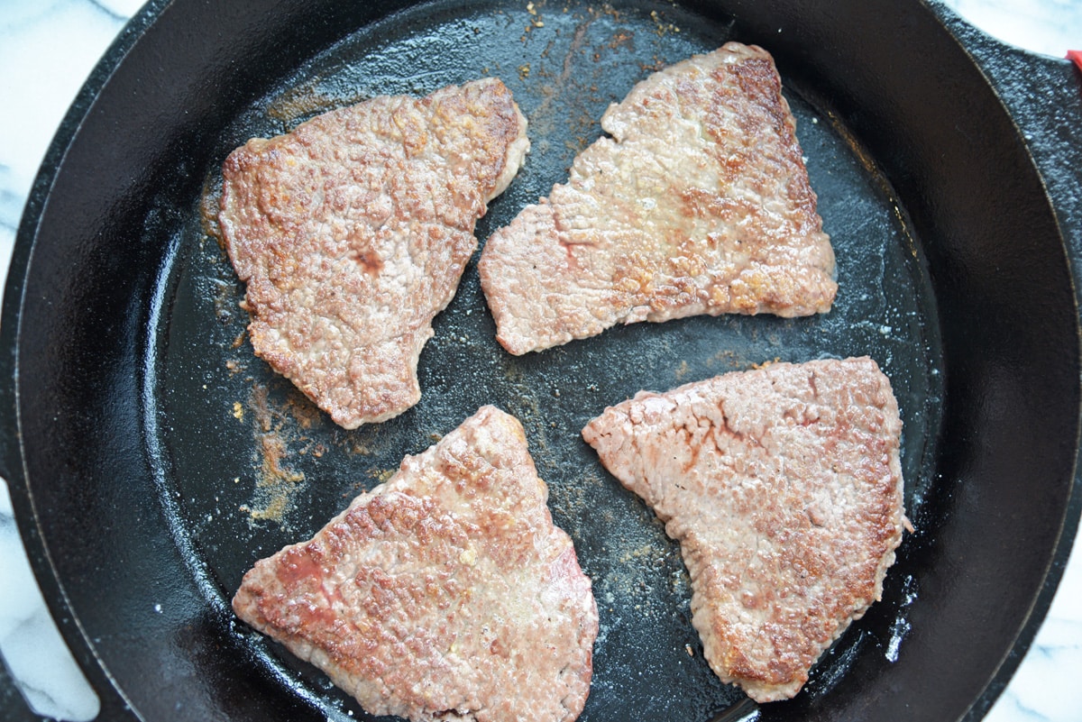 How To Cook Pork Cube Steak Rub steaks on both sides with olive oil