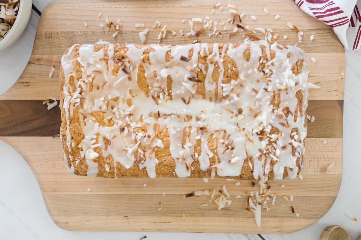 BEST Coconut Pound Cake Recipe with a Delicious Coconut Glaze!