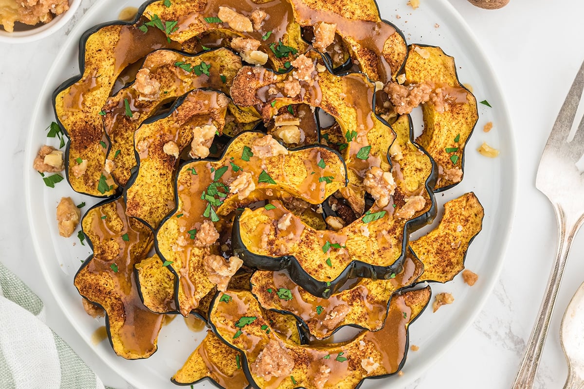 Acorn Squash Maple Syrup Brown Sugar