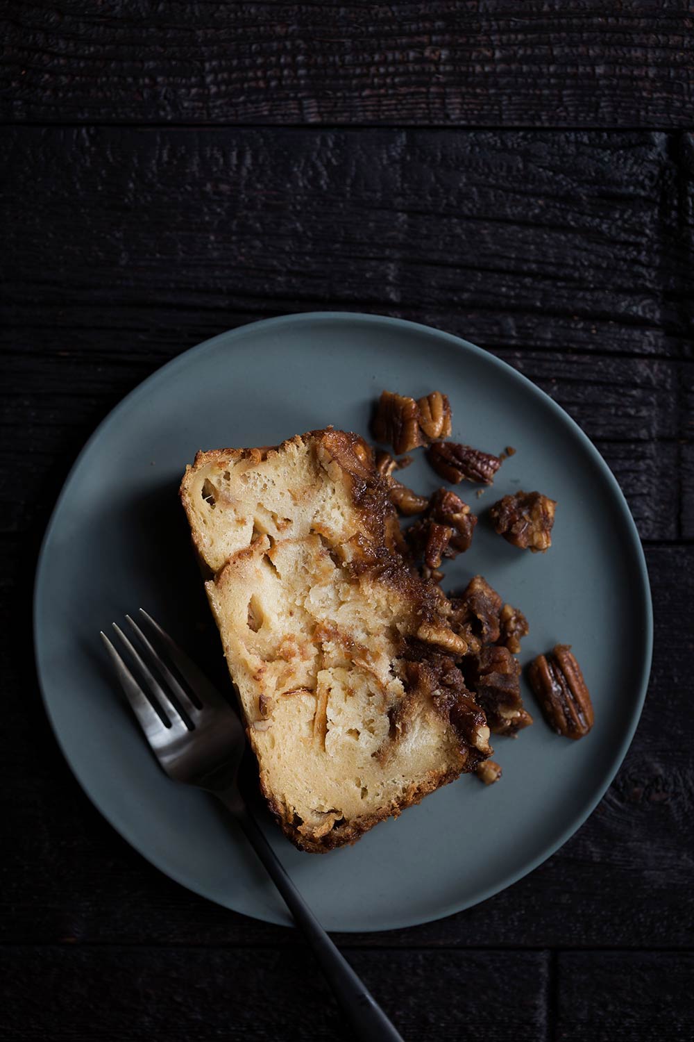 slice of pecan pie french toast