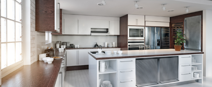 When you think about it, a wood kitchen island surface really is a great idea because it country style kitchen with windows, glass door, green cabinetry, and a matching green base cabinet kitchen island with wood surface, sink. Are Kitchen Islands Going Out Of Fashion