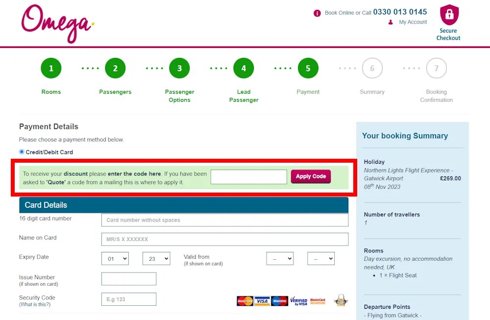 Omega Breaks Discount Codes & Offers September 2024