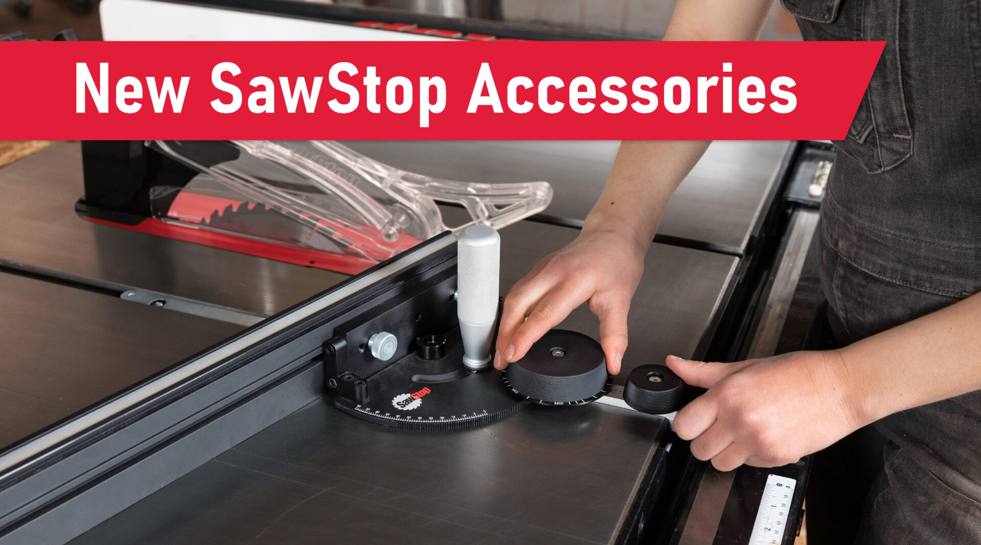SawStop Launches New Premium Miter Gauges and Under Table