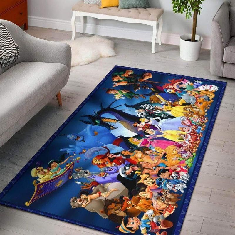 Disney Characters 3 Living Room Area Rug, Kitchen Rug, Home Decor