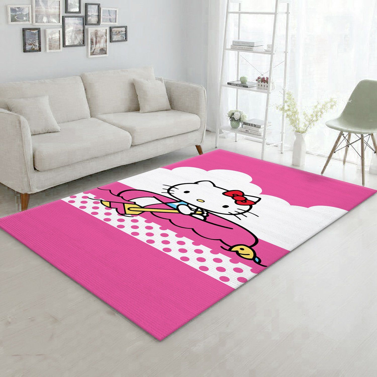 Hello Kitty 9 Area Rug For Christmas Living Room Rug Family Gift US Decor