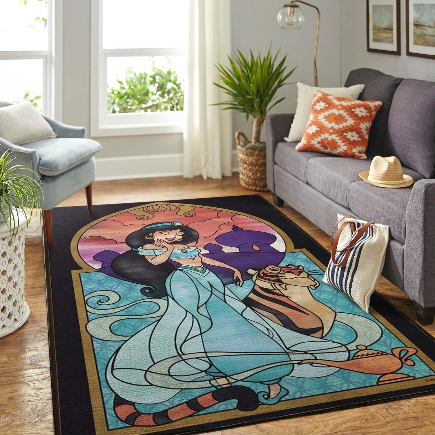 Princess Jasmine Disney Living Room Area Rug, Kitchen Rug, Home Decor