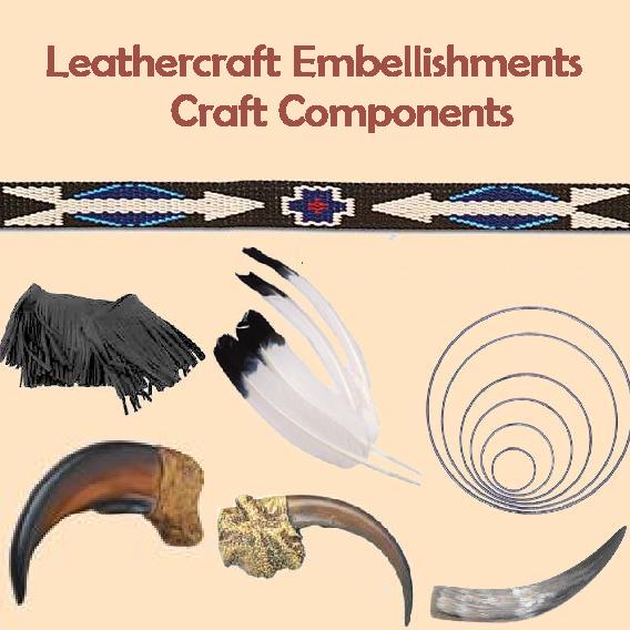 Leathercrafting Supplies, Embellishments for Leatherwork Standing