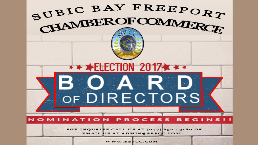 Board of Directors Election 2017 Subic Bay Freeport Chamber of Commerce