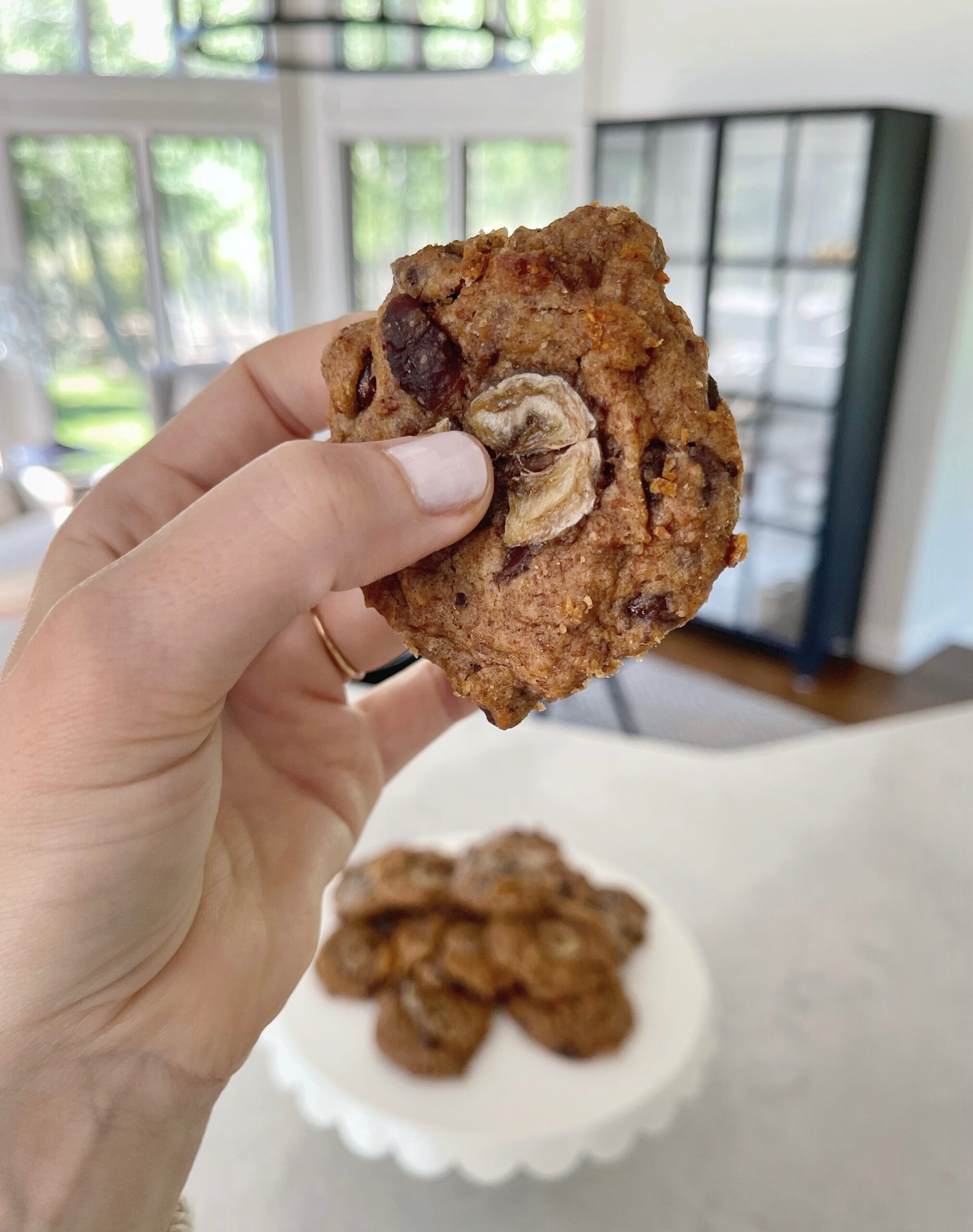 Healthy Chunky Monkey Cookies {gluten free} Styled By Kasey
