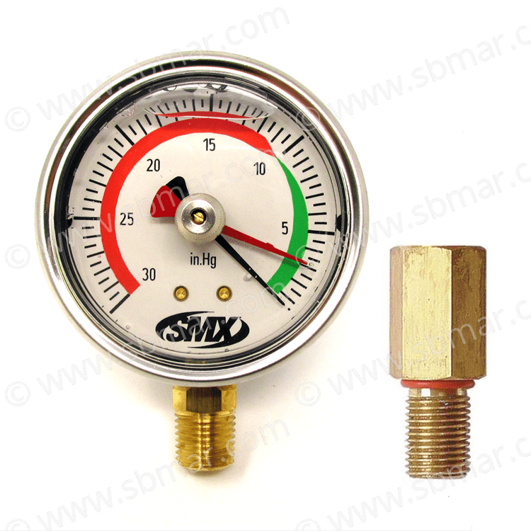 SMX RACOR Drag Pointer Vacuum Gauge Kit Seaboard Marine