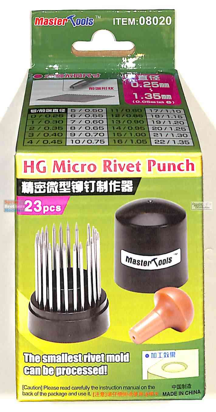 TRP08020 Trumpeter/MasterTools HG Micro Rivet Punch Set (0.25mm1.35mm