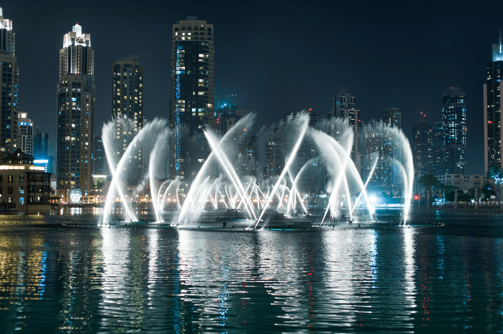 Pool Water Fountain in Dubai, UAE Sareef Basha Contracting LLC