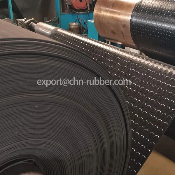 Rubber Coin Flooring Nonslip Matting 3mm Thin Hebei No.6 Rubber Co.,Ltd