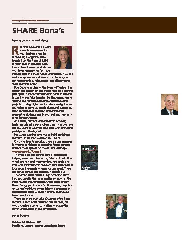 Bonaventure Magazine Summer 2016 Page 29