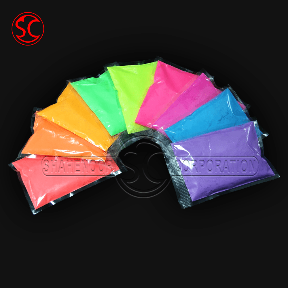 12 Color Radium, Fluorescent, Night Glow powder Shahenoor Corporation