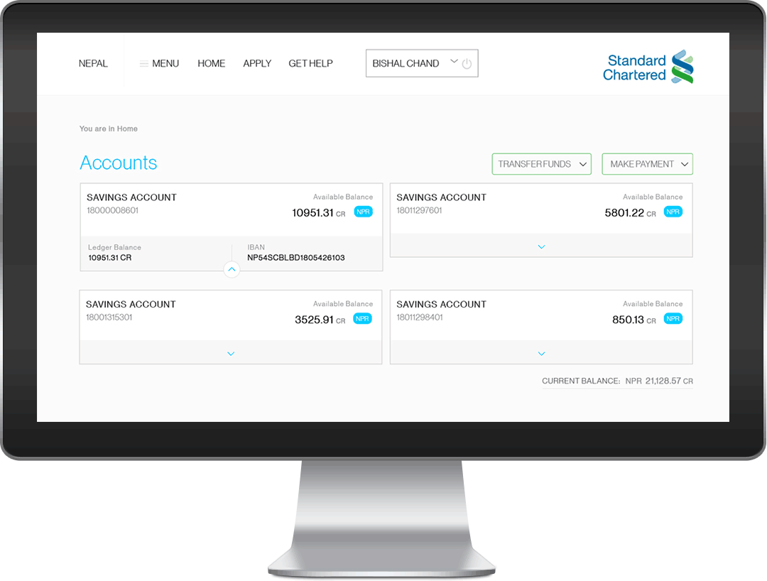 Fresh new face of online banking Standard Chartered Nepal